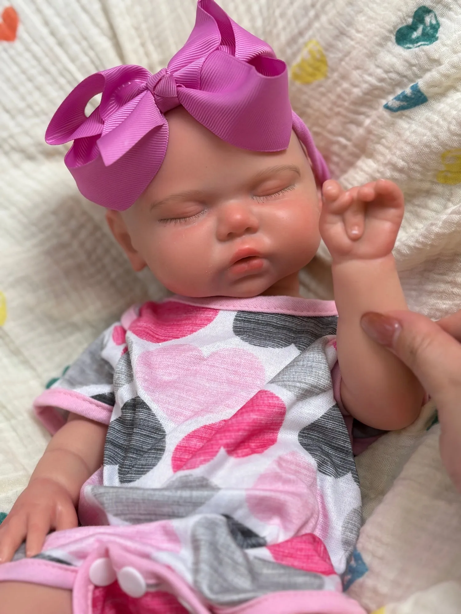 OtardDolls 20-Inch Handmade Silicone Doll Toy Soft Silicone Reborn Doll Open Mouth Realistic Waterproof Cute Collectible Toy view 2