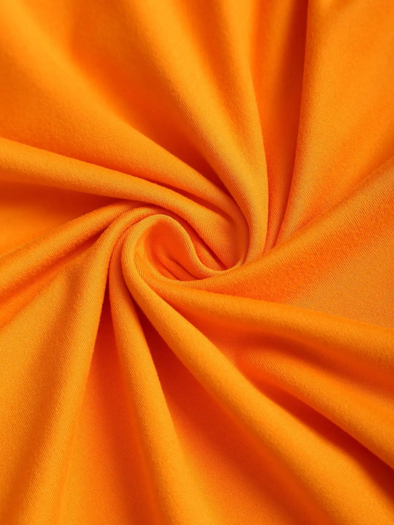 여성용 오렌지 홀터탑 & 바디콘 머메이드 스커트 2피스 세트 (비즈 장식 스트랩 포함)