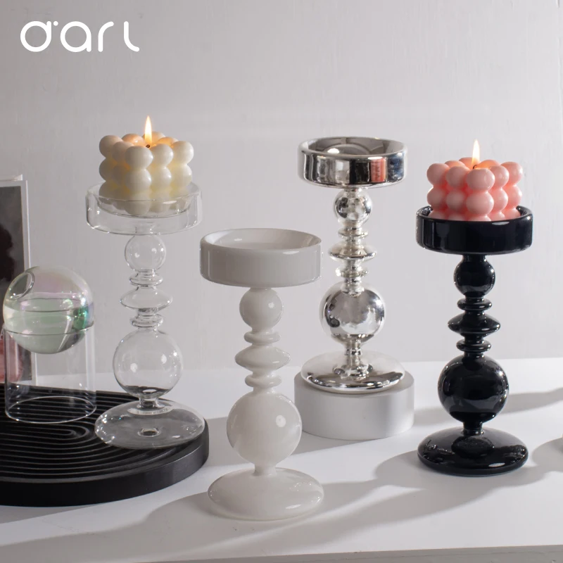 

Instagrammable French Candle Holder Modern Coffee Table Decor Luxury Living Room Entryway Lighting Accent Piece