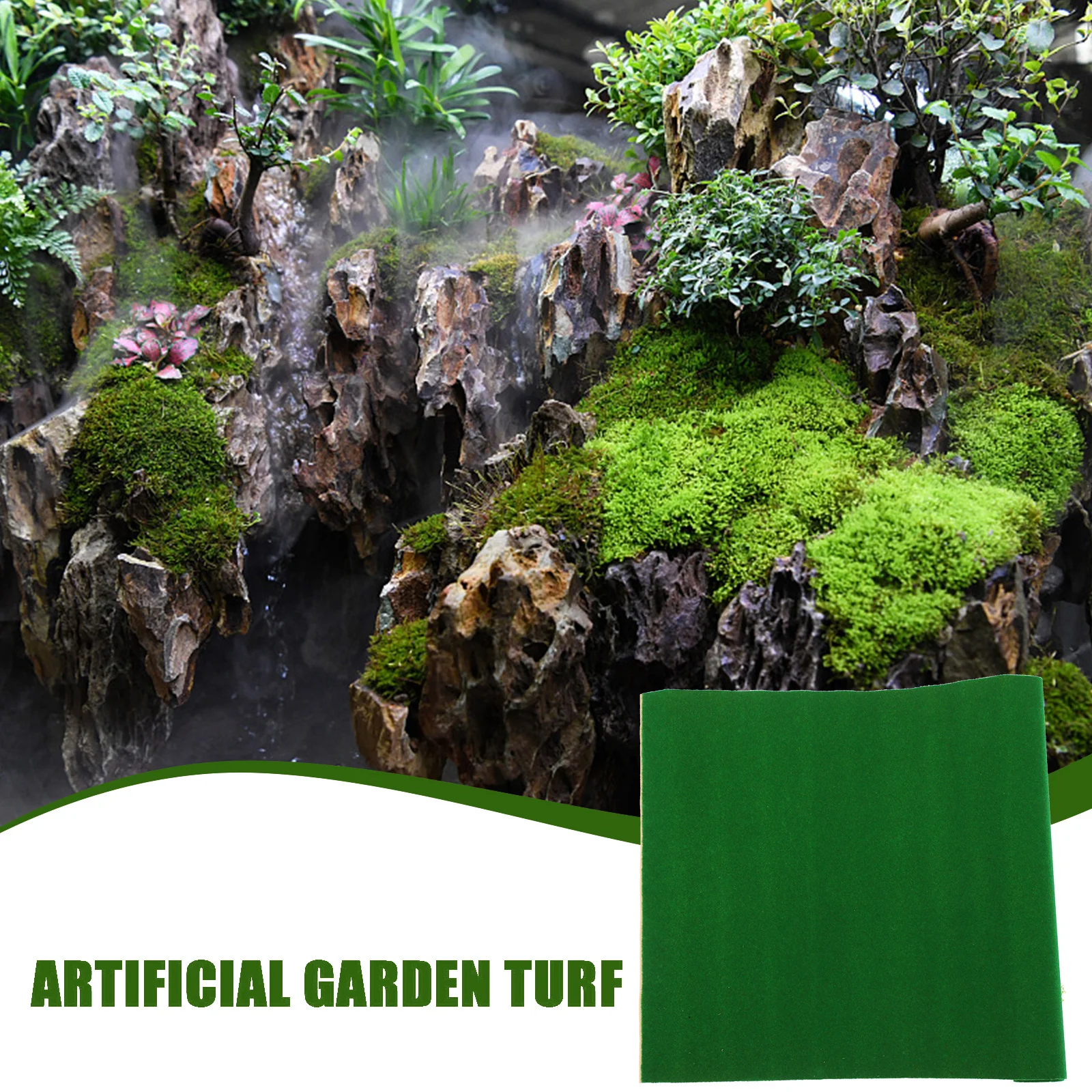 Zuschneidbare Kunstrasenmatte für Sandtisch DIY Gras-Landschaftsdekoration Realistischer Kunstrasen für Mikro-Landschaftsmodellierung