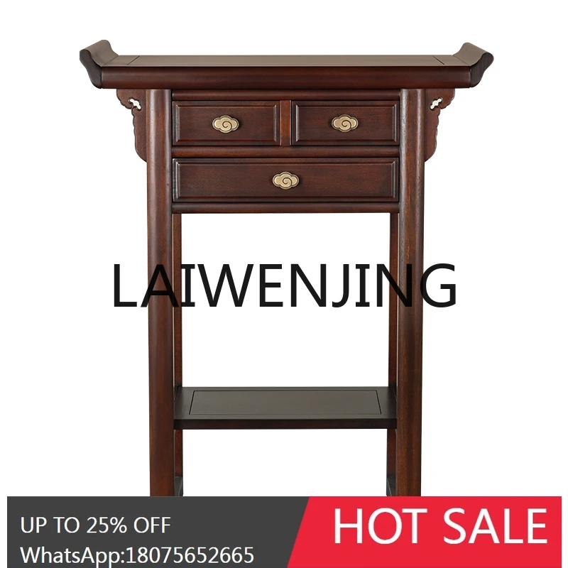 Buddhist Niche Home Chinese Style Incense Burner Table Guanyin God of Wealth Worship Table Altar Modern Small Table