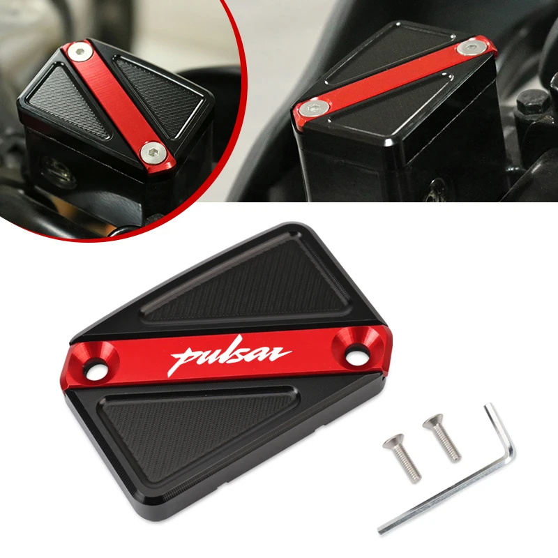 Tapa de depósito de líquido de frenos delantero CNC para motocicleta, cubierta de cilindro compatible con Pulsar 200NS 200RS 200AS 220F Pulsar 180 150 Pulsar 200