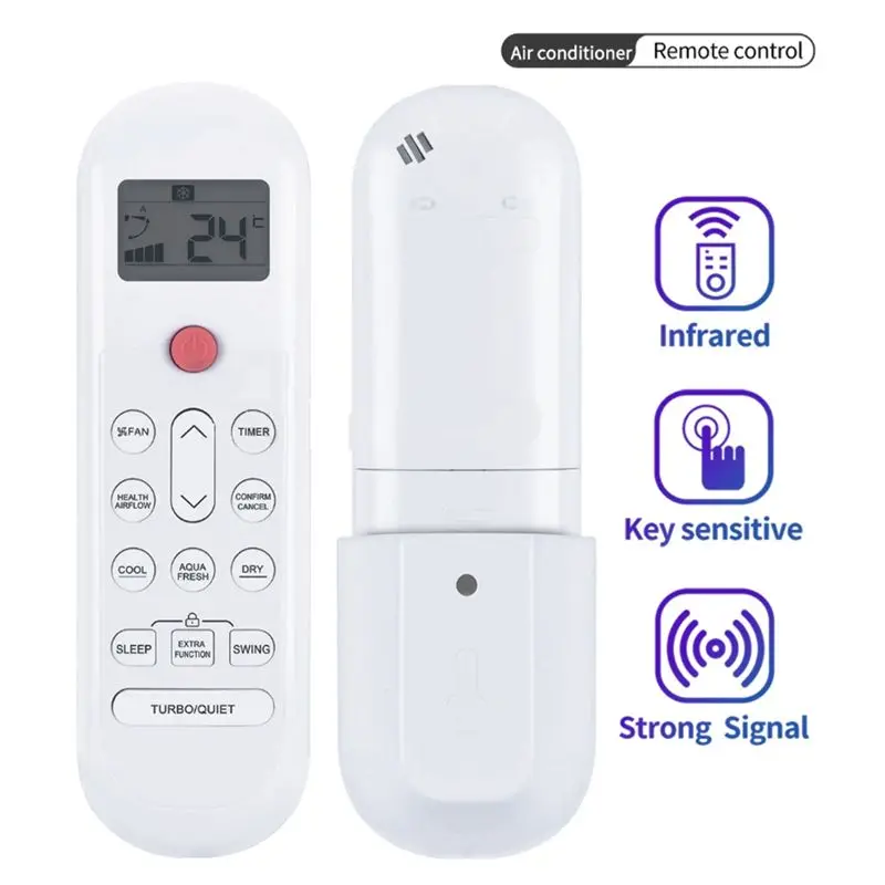 A31T Remote Control 0010404555A 0010404555B 001040455D for AQUA MABE for Haier Air Conditioner White ABS