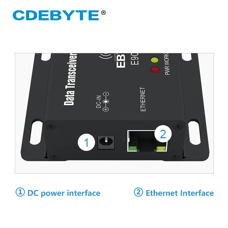 Imagem -03 - Ethernet Modbus 433mhz 1w Iot Uhf Longo Alcance 3km Transceptor sem Fio Módulo rf 433mhz Transmissor Receptor E90-dtu 433c30e