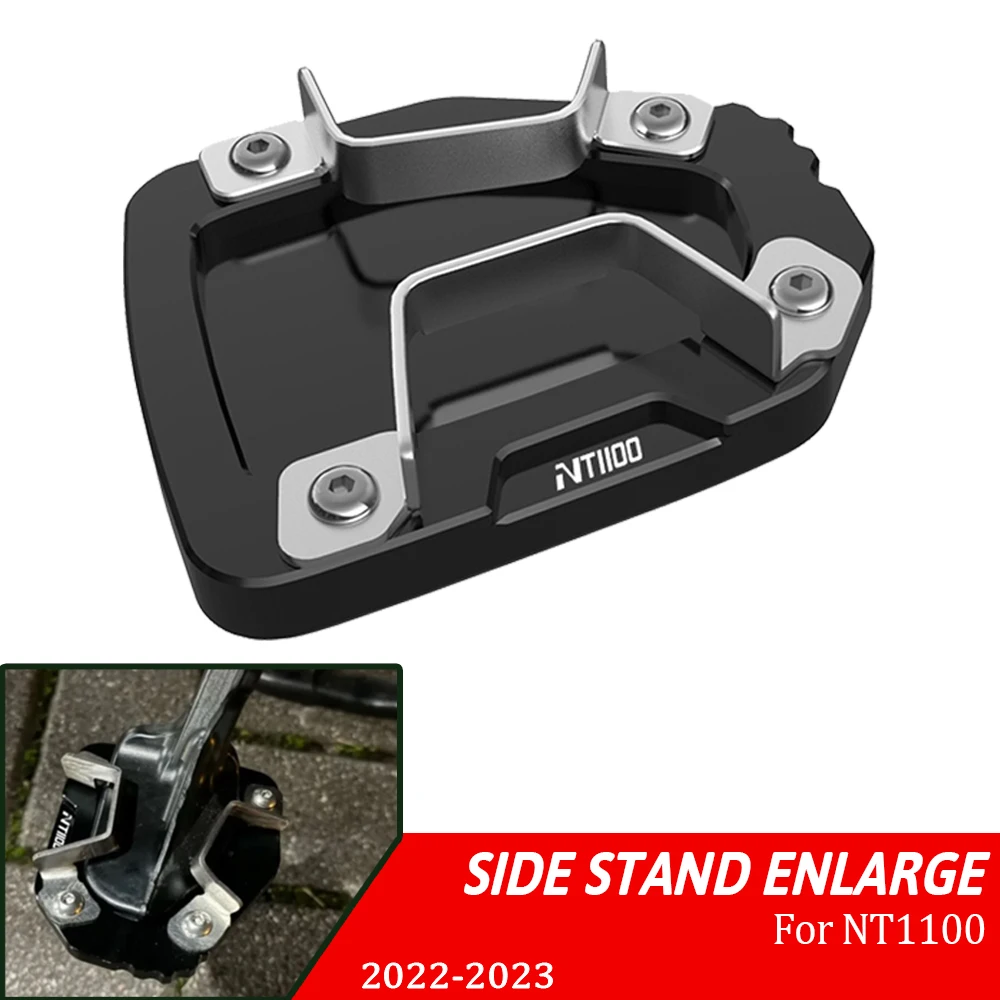 FOR HONDA NT1100 DCT NT 1100 2022-2025 Motorcycle Accessories CNC Side Stand Enlarger Kickstand Enlarge Plate Foot Extension Pad