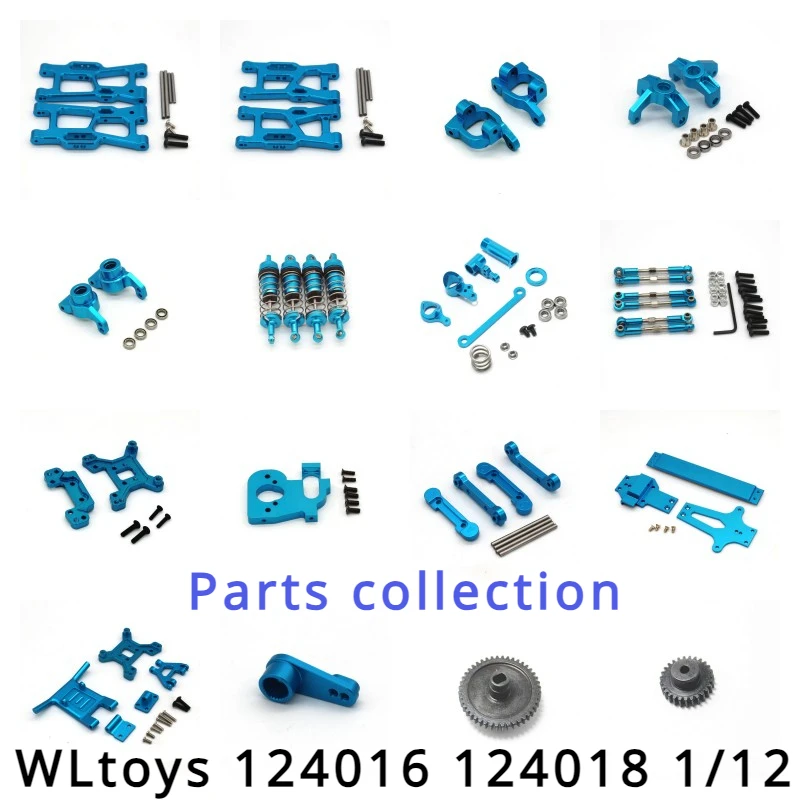 WLtoys-Modèle de voiture télécommandée, Collection de pièces en métal, Mise à niveau, 124016, 124018, 1/12 RC