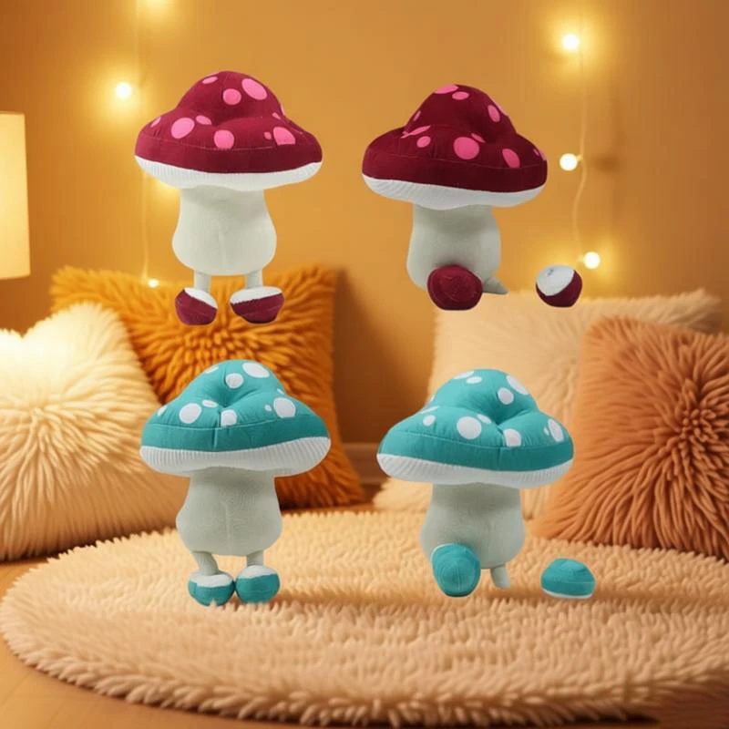 

New 25cm Dungeon Meshi Walking Mushroom Plush Toy Anime Soft Comfortable Pillow Room Decor Stuffed Doll Fans Funny Gifts