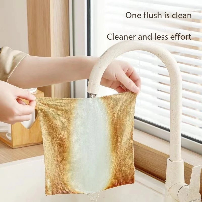 Household pull-out cleaning cloth, lazy person, absorbent ultra-fine fiber, dual-purpose wet cleaning, kitchen cleaning, and cle