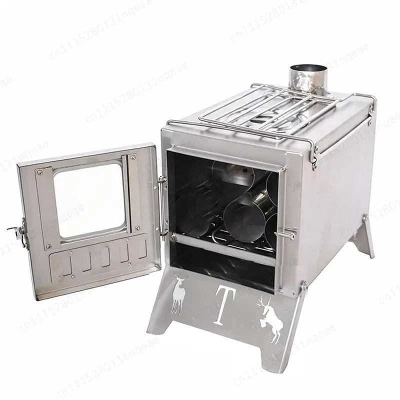Stainless Steel Charcoal Portable Folding Barbecue Grill Outdoor Camping Picnic Backyard Burning Stove