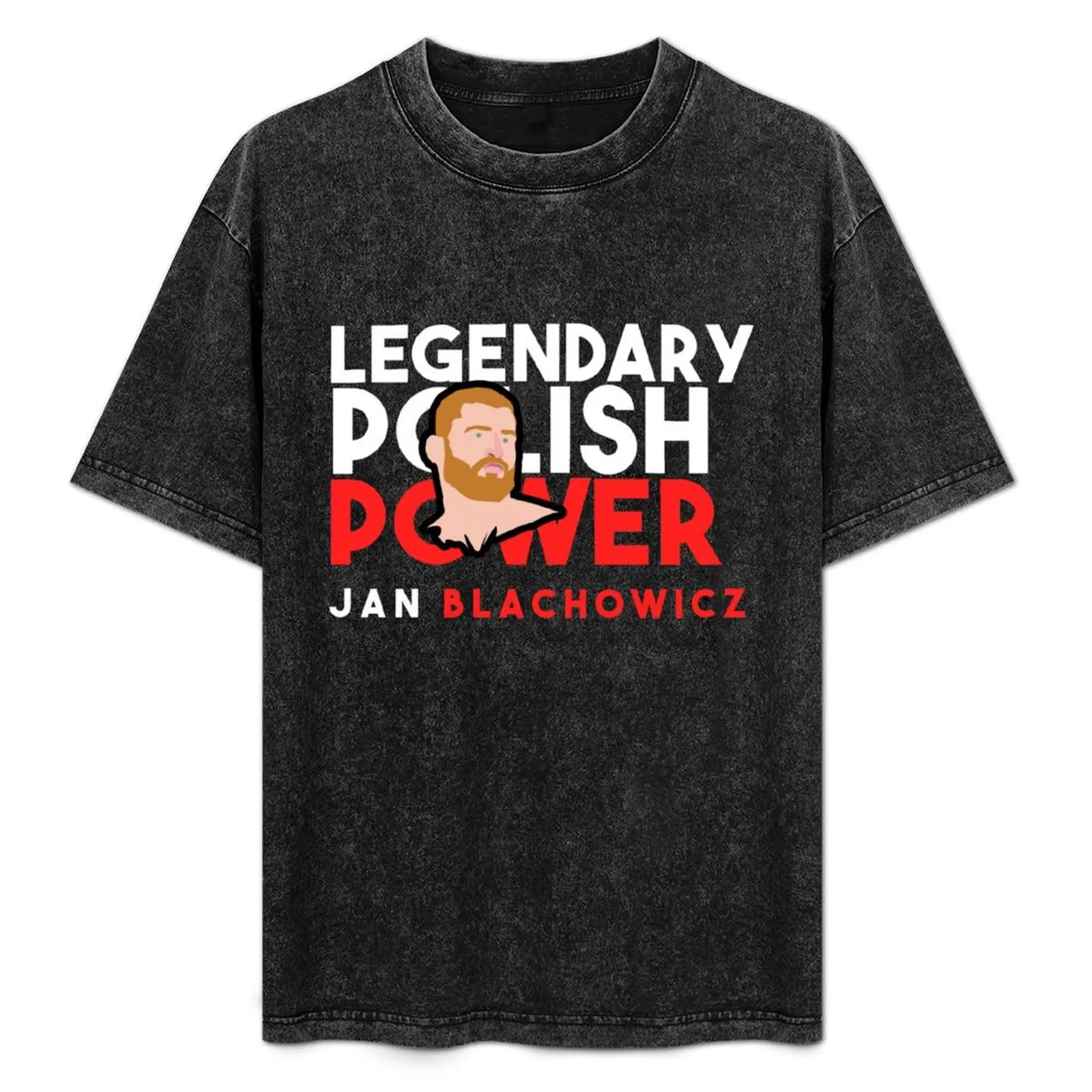 

Legendary Polish Power Jan Blachowicz T-Shirt Trendy Pattern T-Shirt for Men