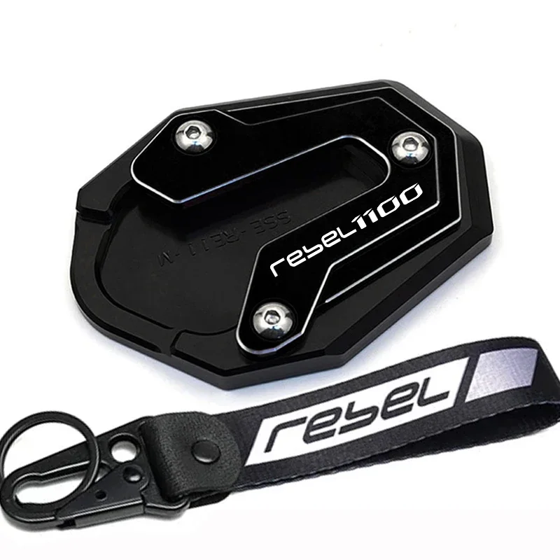 HONDA REBEL1100 DCT CMX1100 CM1100 Rebel 1100 2020-2024 2023 오토바이 액세서리 킥 스탠드 풋 사이드 스탠드 패드 플레이트