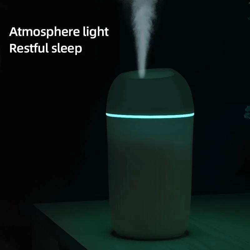 New Air Humidifier USB Silent Gentle Night Light Aroma Diffuser Continuous/Intermittent Spray Can Work For Home Car Fragrance