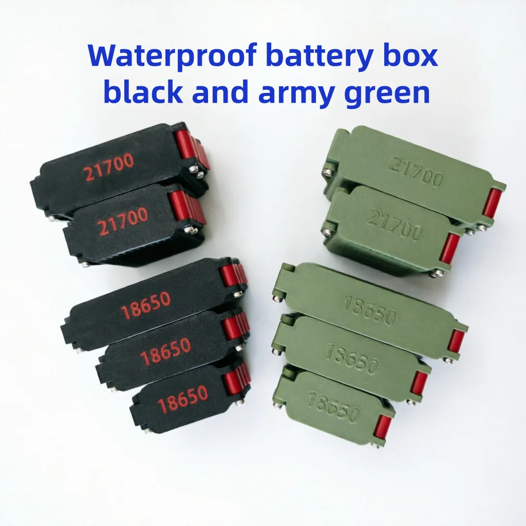 Dust‑Proof Waterproof 21700 Battery Storage Box Hard Shell Protective Holder Portable EDC Container for 21700 Cells Outdoor Use