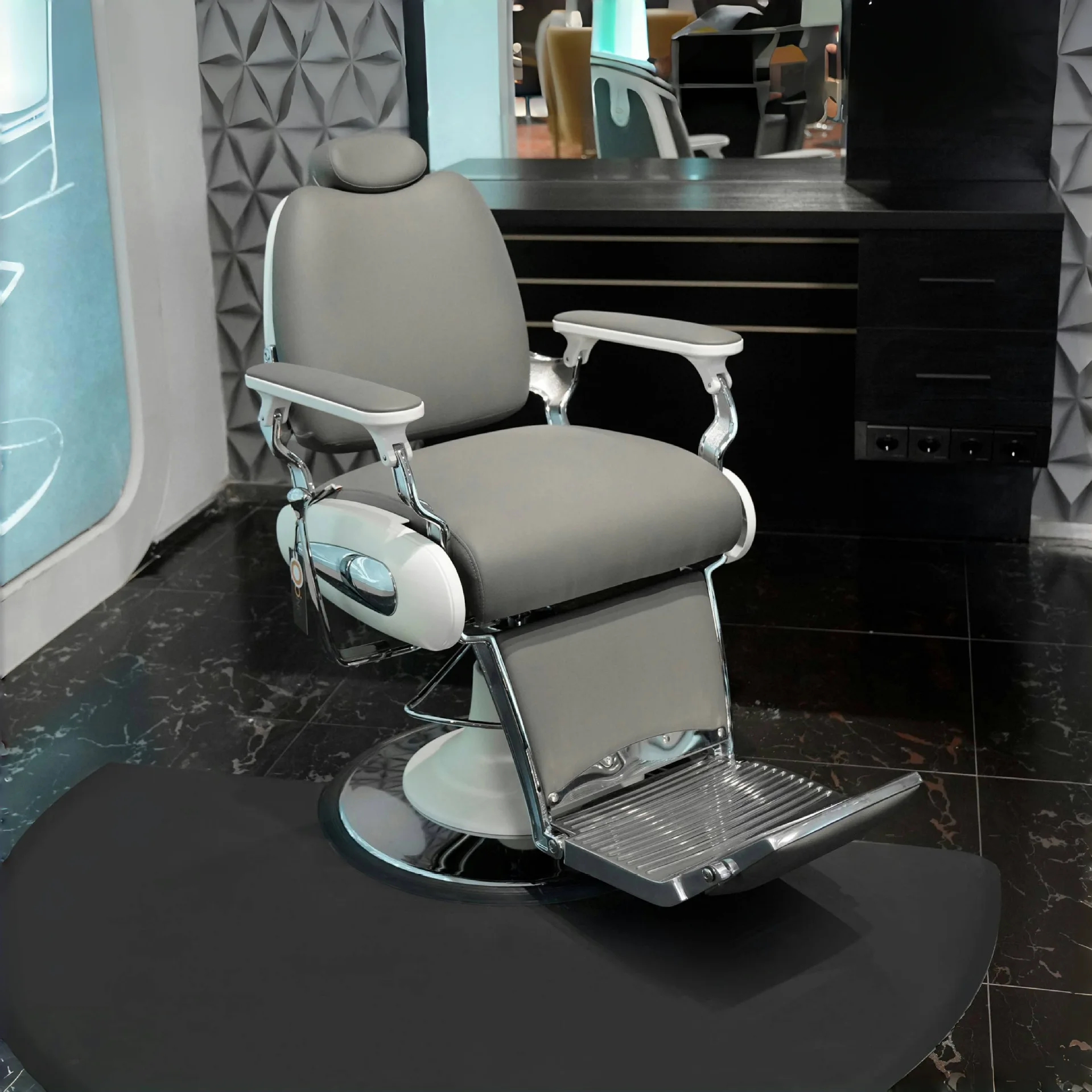 Antique Barber Chairs Hair Salons Modern Fashion Beauty Gray Salon Chairs For Sale Salon Furniture