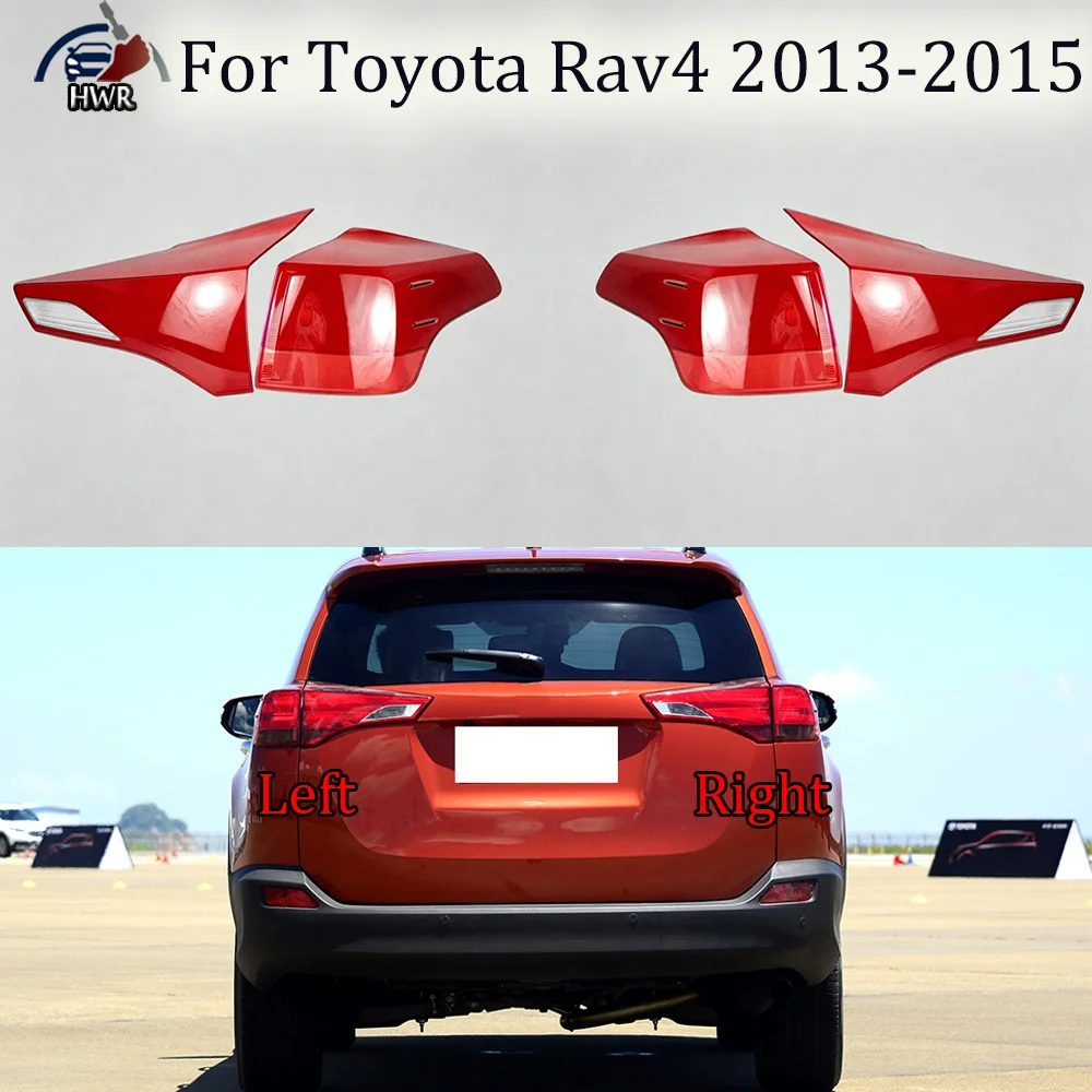 

Car Rear Taillight Shell Brake Lights Shell 2013 2014-2015 For Toyota Rav4 Replacement Auto Rear Shell Cover Mask Lampshade