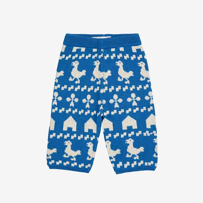 PER-SALE 2025 Autumn Winter BC Boys Girls Cute Sweaters Print Boys Pants Kids Sweaters Baby Girls Pants Kids Boutique Clothes - Image 6