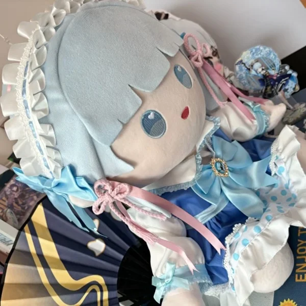 40cm Anime Kamisatos Ayakas Doll Genshin Impact Character Cute Plush Cotton Figure With Beautiful Outfits Display Model For Fans