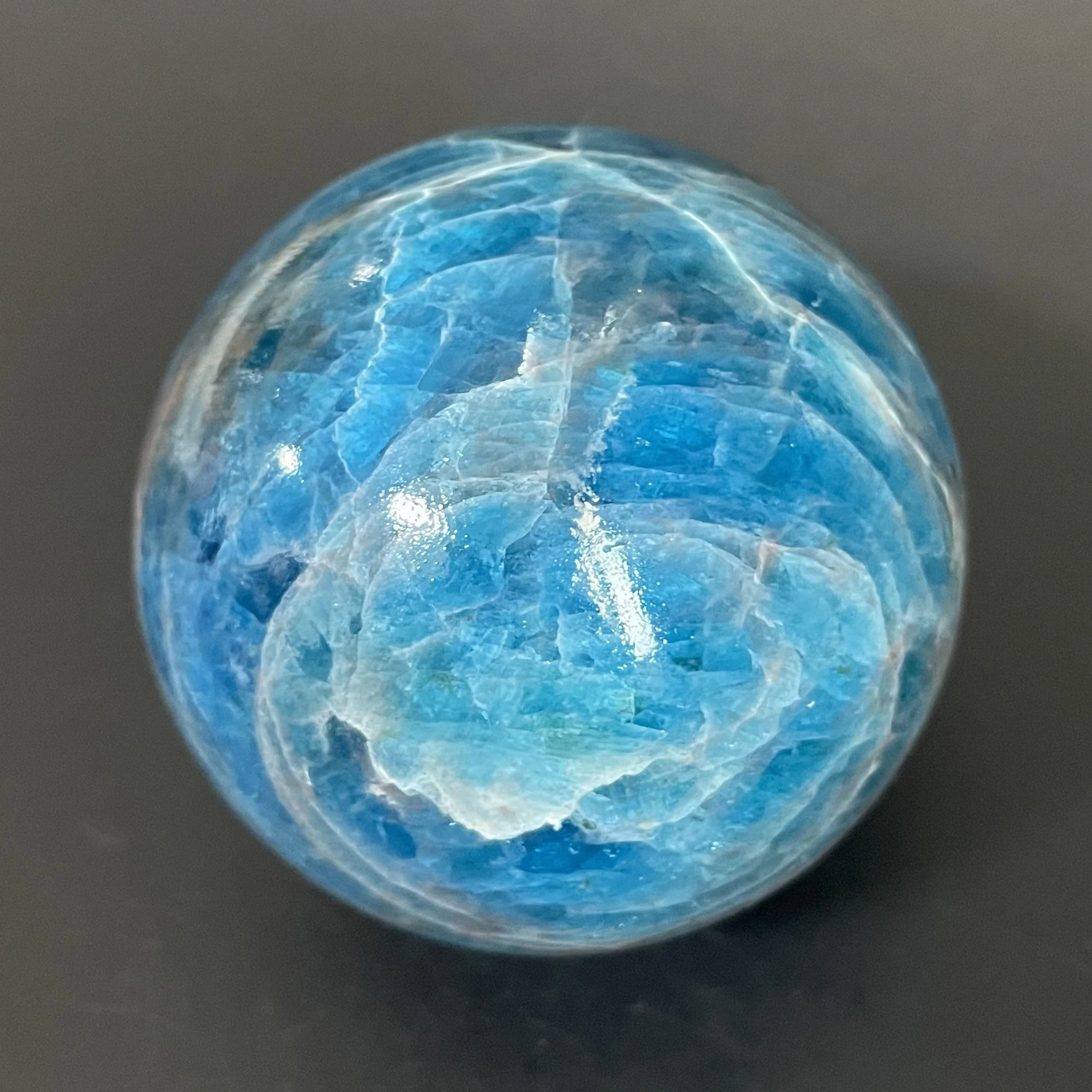 Natural Crystal Apatite Ball Rock Decoration Rough Polished Quartz Stone Healing - Image 6