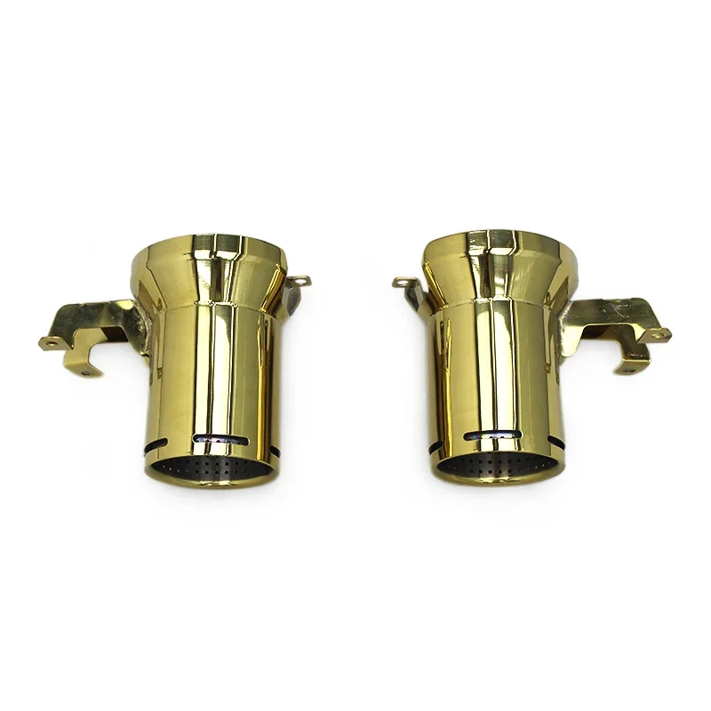 

Автоматическое выхлопное покрытие, золотое выхлопное сопло для Lamborghini Aventador SVJ, хвостовое горло из нержавеющей стали, автомобильные аксессуары