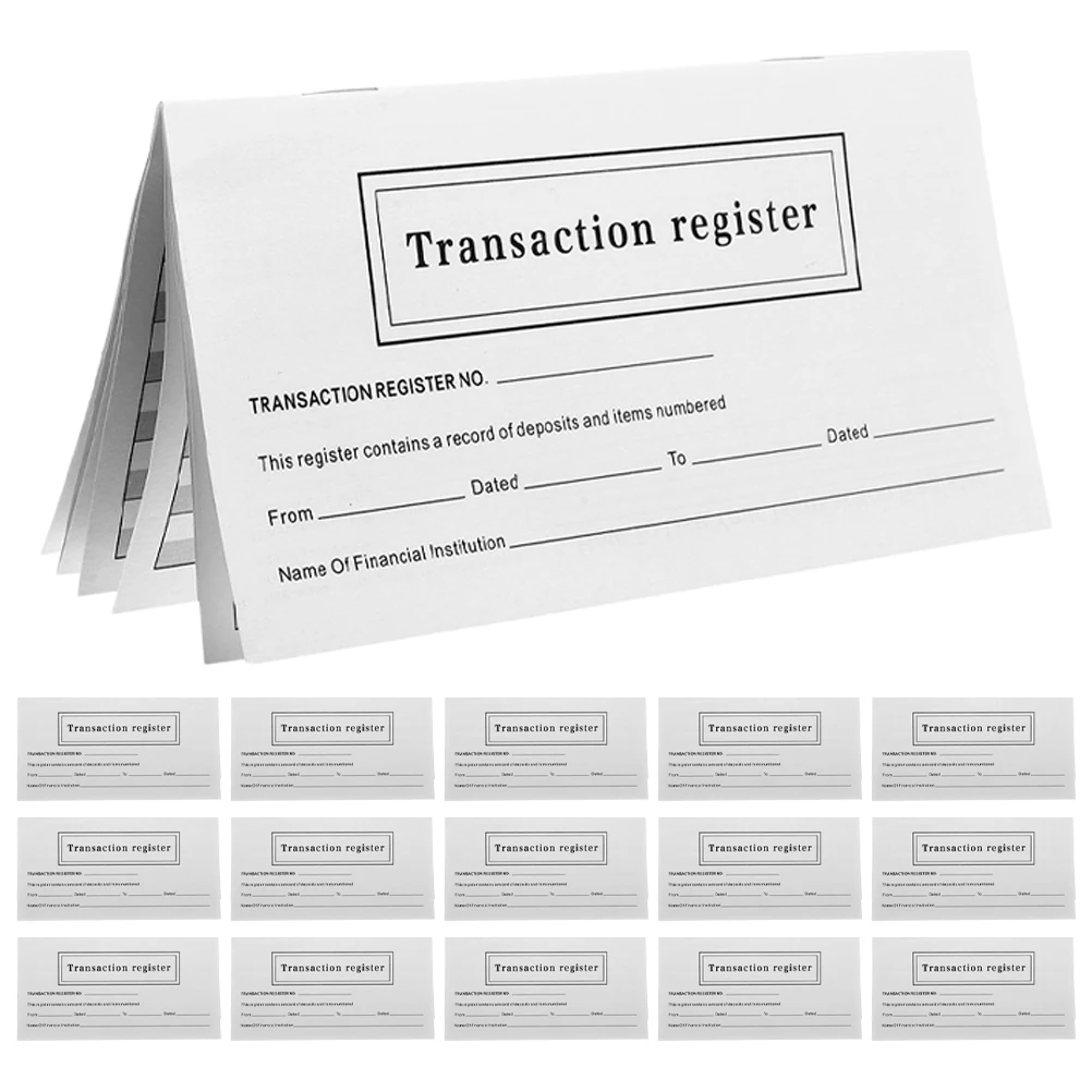 

Personal Checkbook Registers Transaction Ledger Log Book For Bank Checking Saving Accounts Track Expenses Deposits