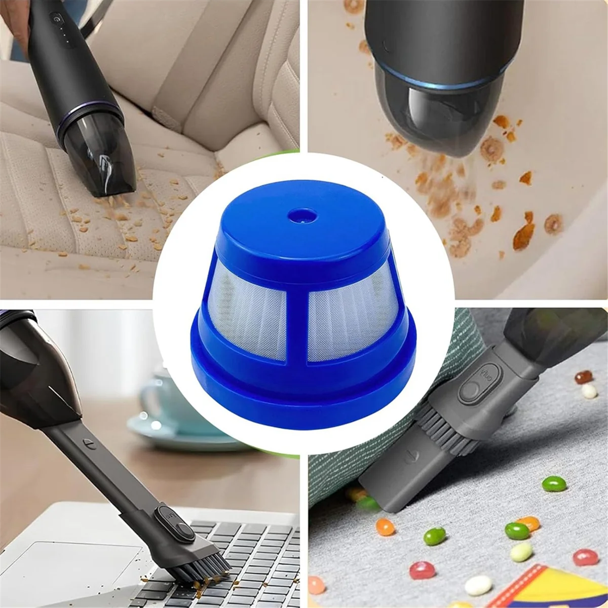 HomeVac H11 / H11 순수 / 무선 휴대용 진공 청소기 세척 가능 필터용 FZFZ HEPA 필터