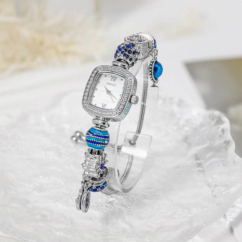 Rectangular Bracelet Watch, Affordable Luxury Women'S Watch, High-End Student Quartz Watch Accessory, Women'S Trendy Watch.