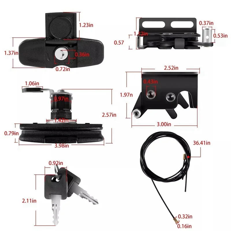 Kit Pegangan Putar Truks untuk Leer 113436-100XQ,700, 100XL, Kait 83514/83515