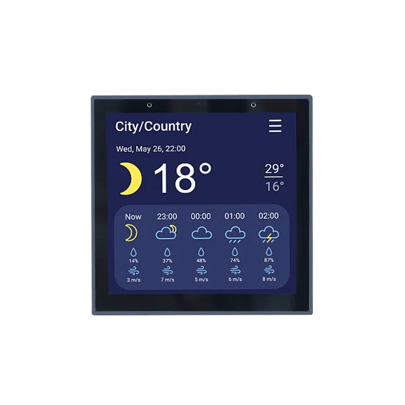 4 inch LCD Touch switch in wall switches with wifi for smart home