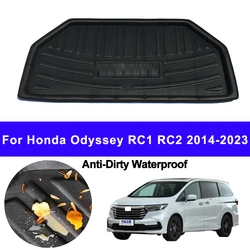 Car Auto Rear Boot Cargo Liner Tray Trunk Mat Carpet for Honda Odyssey RC1 RC2 2014 - 2023 Cushion Pad Anti-dirty Anti-water