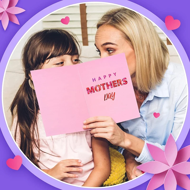 กระดาษ สุขสันต์วันแม่ -Up Card การ์ดวันแม่ 3 มิติสําหรับแม่ ยาย แม่สามกฎหมาย คนรักภรรยา