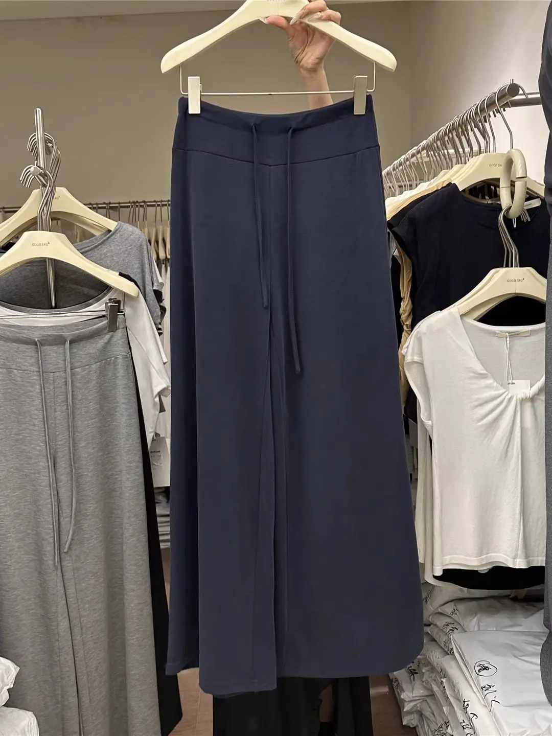 

High Waist Wide Leg Pants Women's Loose Drapey Casual Long Trousers Dongda Gate Spring New Sle Korean Sle Slimming