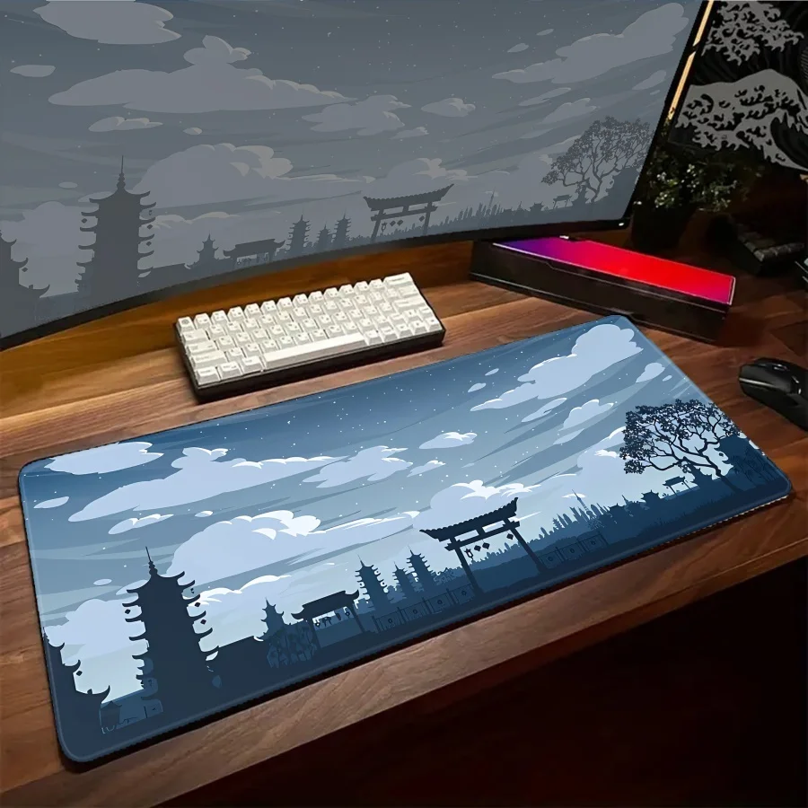 

HD Black&White Mousepad Landscapes Large Gamer Accessories Office Big Keyboard Gaming Mouse Pad Kawaii Accessories Setup Mat