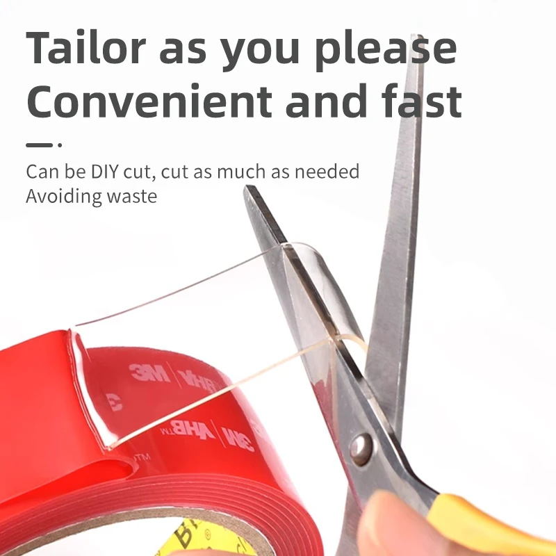 3M 4910 Nano Dubbelzijdige Tape Nagelvrij Hoge Viscositeit Dikke Voertuig Transparant Geen Residu Tegel Super Waterdichte Sticker