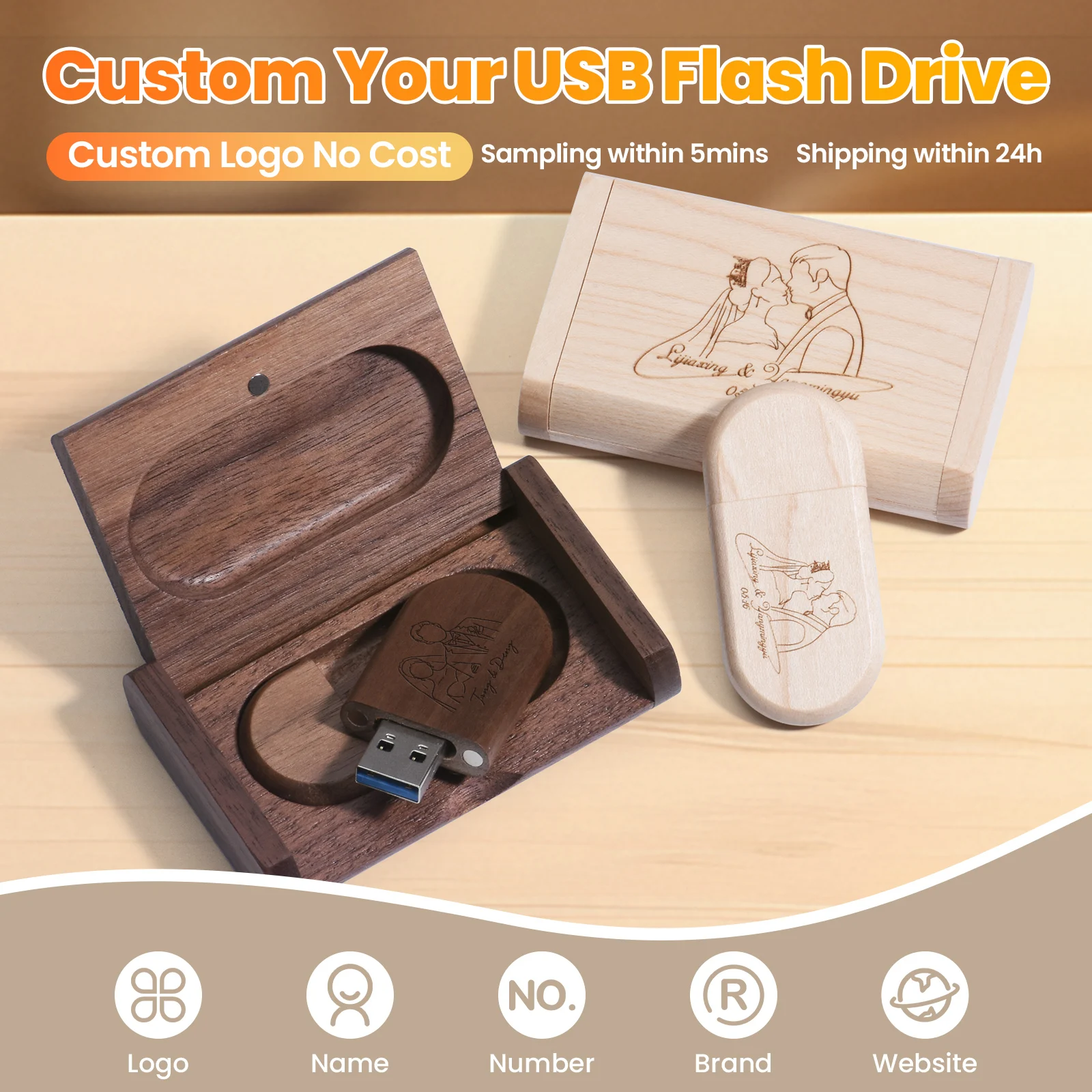 50PCS Lote USB Flash Drive Free Custom Logo Memory Stick 50 Pieces Pen Drive Business Gifts Storage Device Pendrive 128GB 64GB