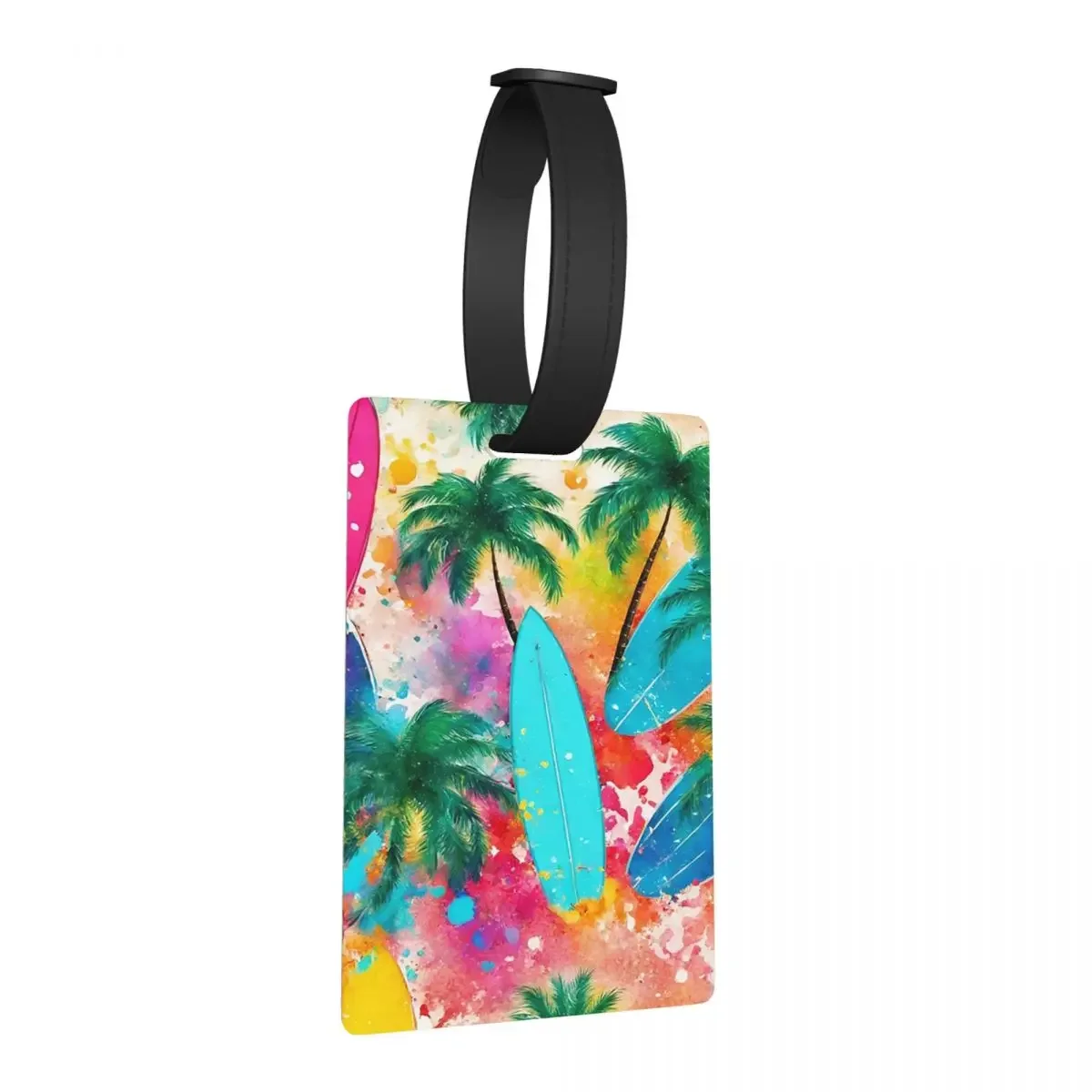 

Пляжная доска для ладони и серфинга, летние брызги, багажные бирки, чемодан, дорожный портативный багаж, посадочная бирка, держатель этикетки, идентификационное имя, адрес