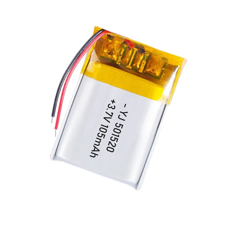 3.7V 105mAh Polymer Lithium LiPo Rechargeable Battery 501520 For Bluetooth Headset, Beauty Instrument, Selfie Stick, Spray, Etc