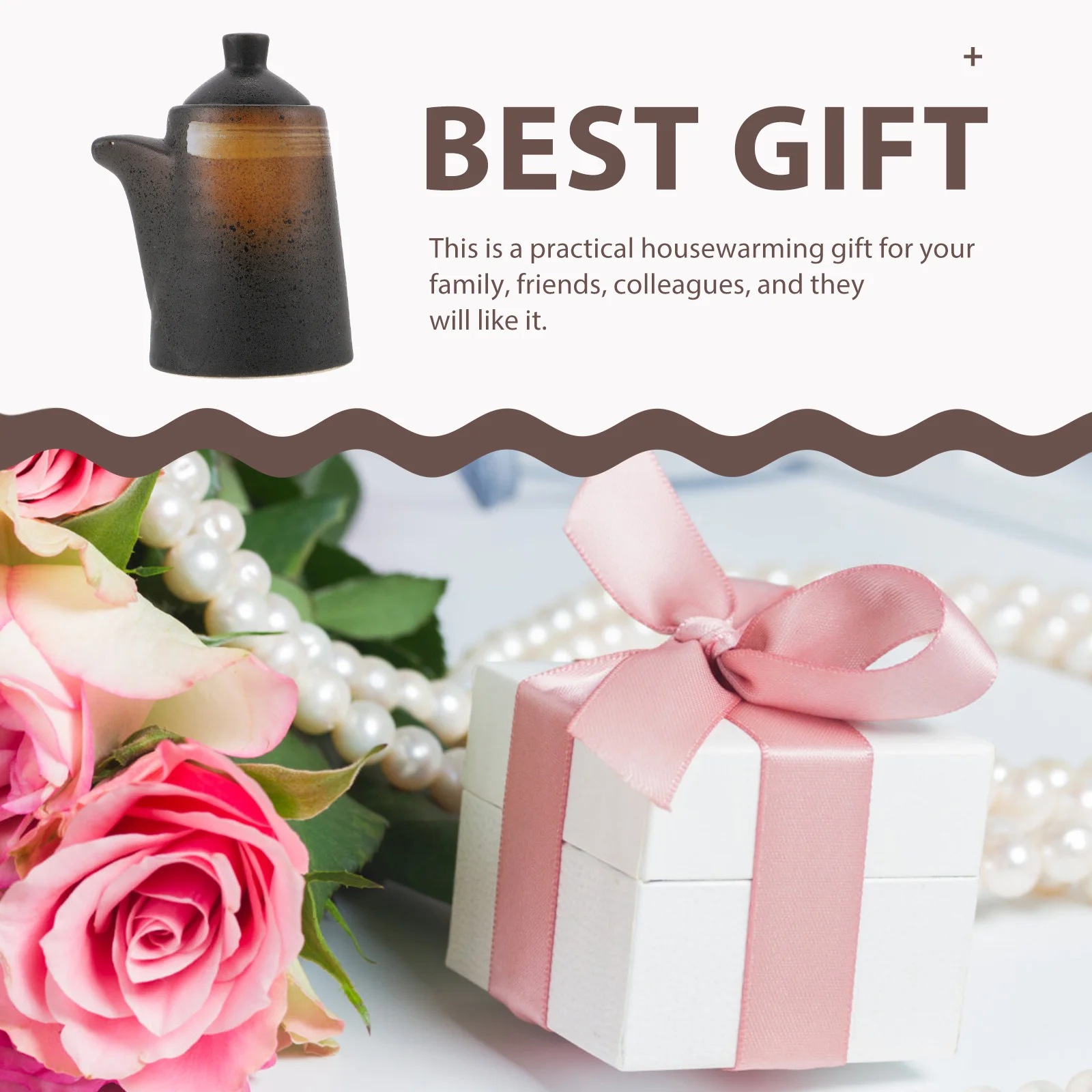 

Ceramic Condiment Bottle Sauce Holder Exquisite Workmanship Practical Housewarming Gift Convenient Ceramic Sauce Jar