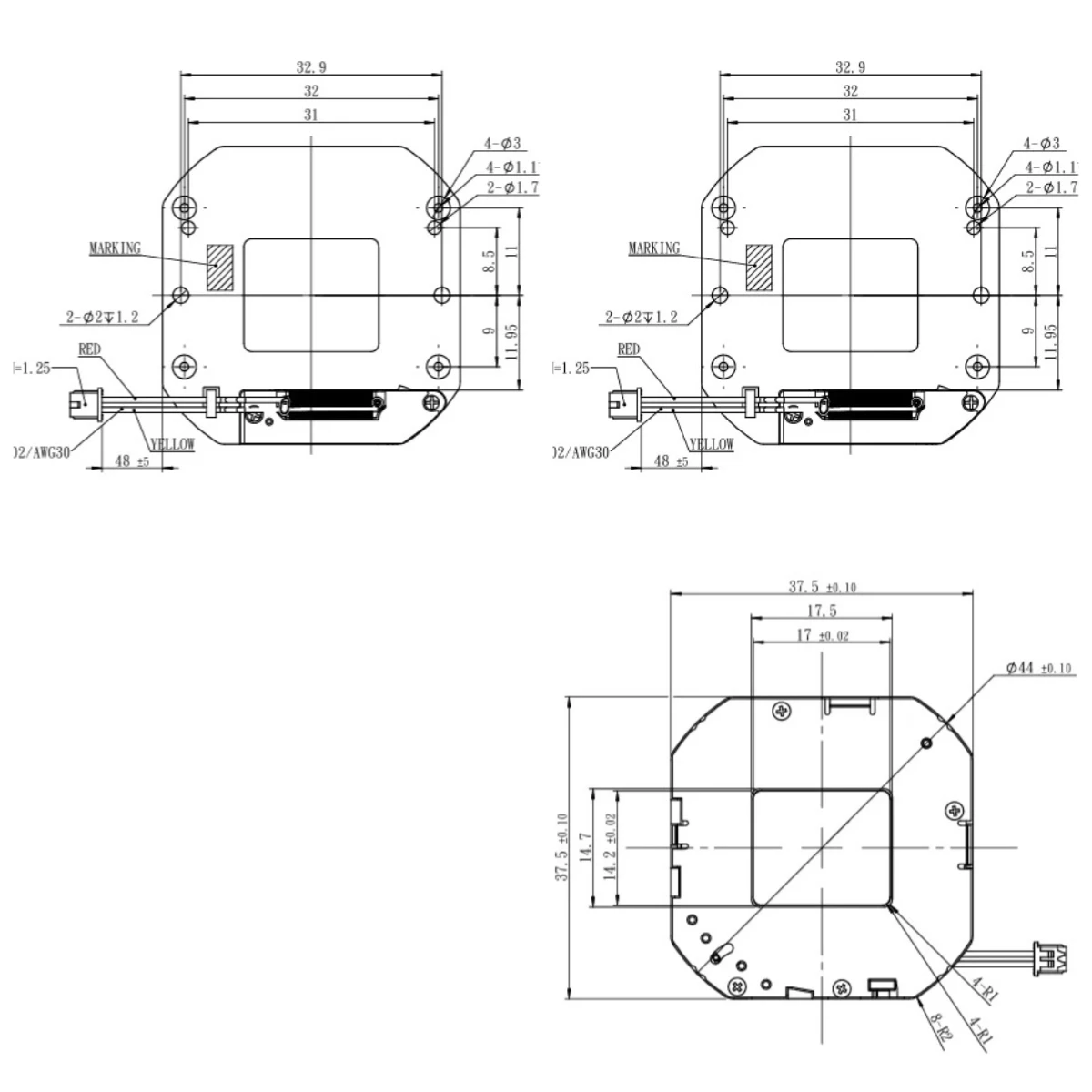 Suitable for electromagnetic drive 640x512 384x288 pixels thermal calibration optical infrared shutter