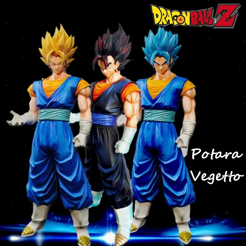 Dragon Ball Z Figure 32cm Majin Vegeta Potara Vegetto Action Figures Pvc Anime Collectible Model Doll Toys Kids Christmas Gifts