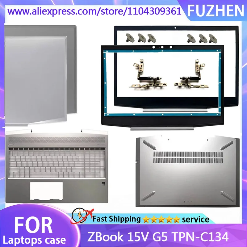 New Cover For ZBook 15V G5 TPN-C134 LCD Back Cover Silver/Grey/Front Bezel/Palm Mat/Bottom Base Cover Lower Case/Screw