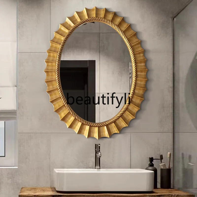 

Hotel porch wall-mounted decorative mirror ladies makeup dressing mirror bathroom mirror