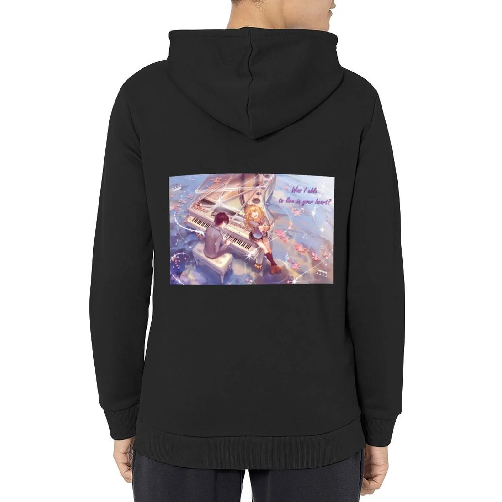 

Was I able to live in your heart Hoodie men's clothing autumn men's coat anime clothing hoodie for men