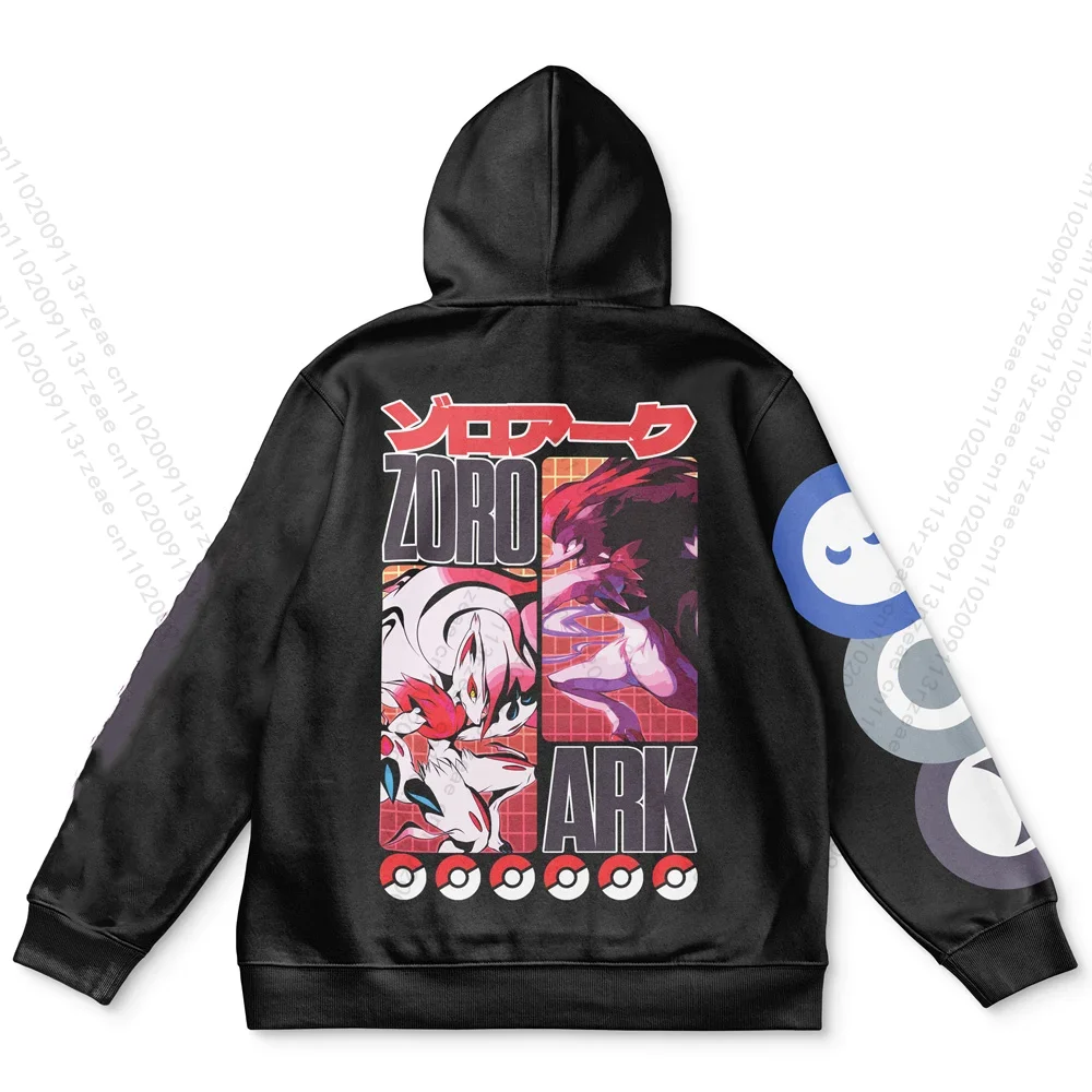 zoroark-pokemon-pattern-hip-hop-street-hoodie-anime-men's-y2k-cosplay-costume-print-casual-sports-cartoon-pullover-sweatshirts