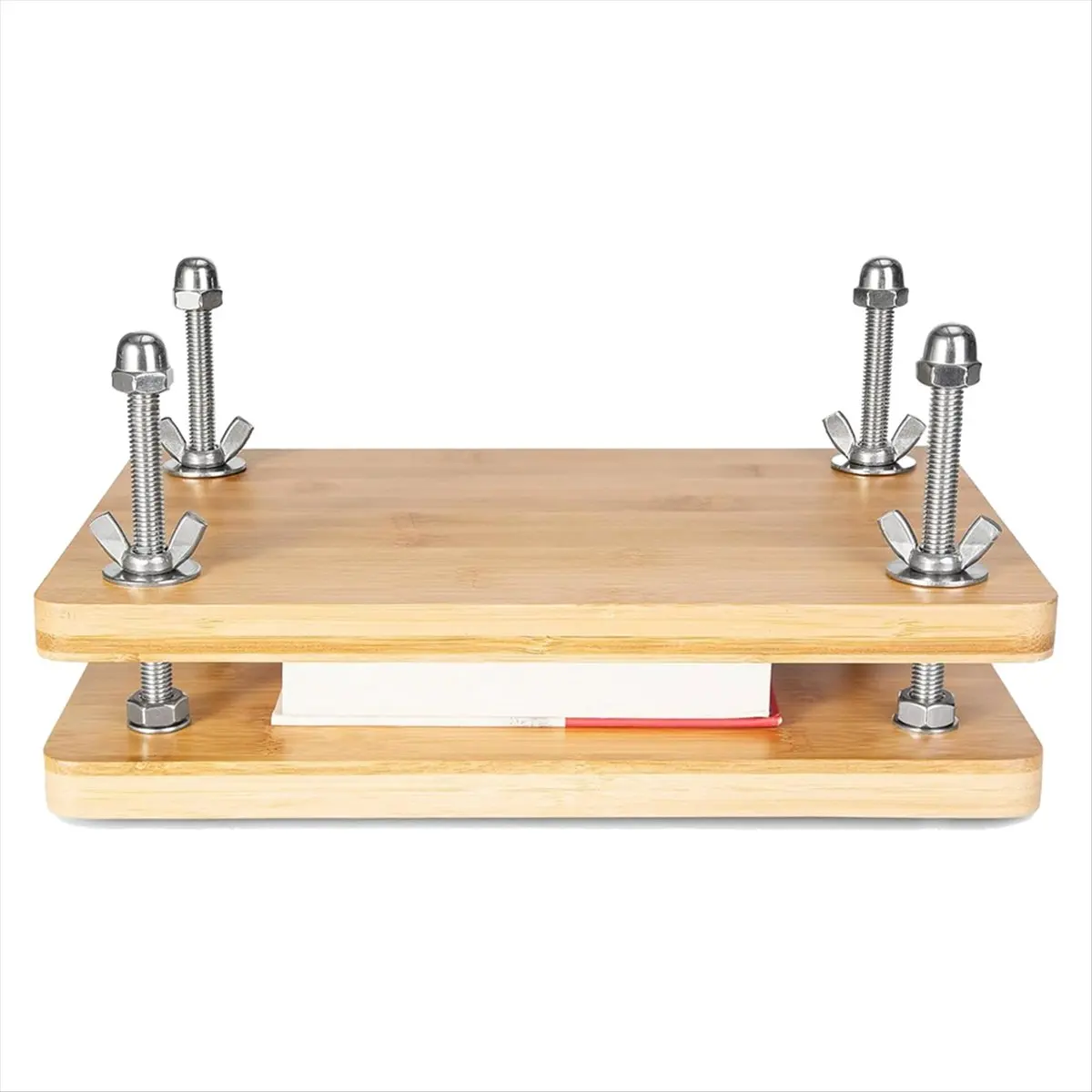 A50U Book Press Bookbinding, Wooden Bamboo Book Press, Portable Book Binding Press Kits for Bookbinding Supplies