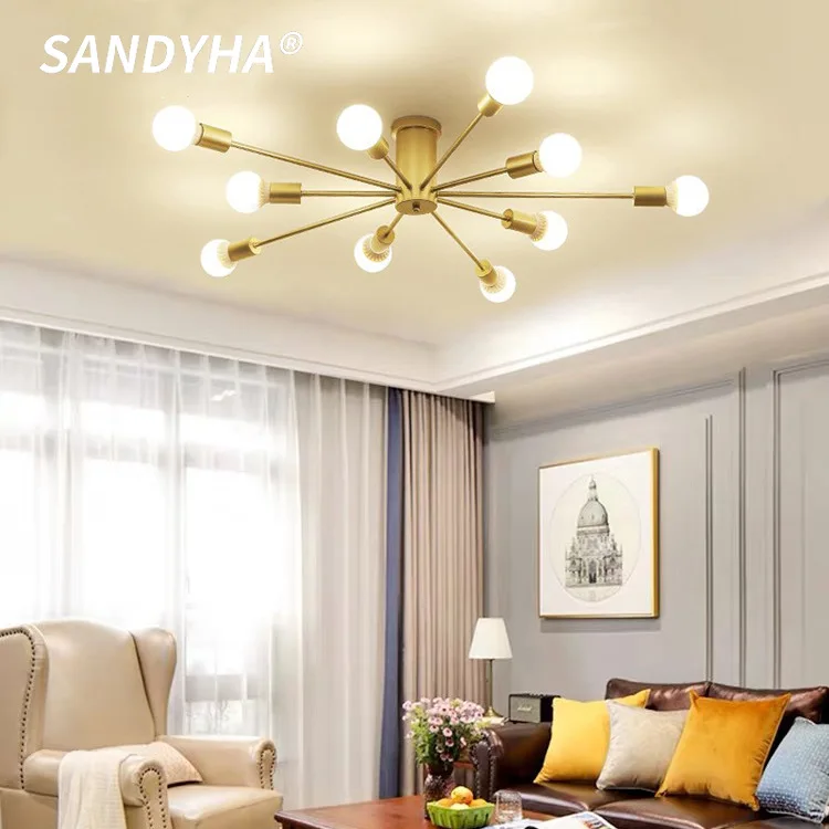 

Nordic Living Room Ceiling Lights Modern Simple and Personalized Suitable For Bedroom Restaurant Study Decor Lighting Fixtures