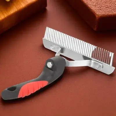 

Ergonomic Grooming Rake Durable Rubber Handle Mud Removal Brush Anti-Rust Horse Hair Cleaning Tool For Large Horses Horse