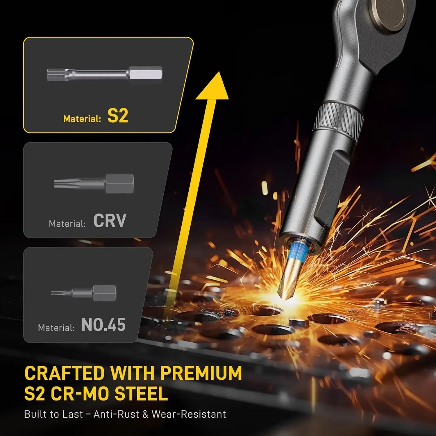 74 in 1 magnetic screwdriver set, ratchet screwdriver, multi-position screwdriver set with detachable handle, furniture kit, precision electronics, bicycles, DIY, computers