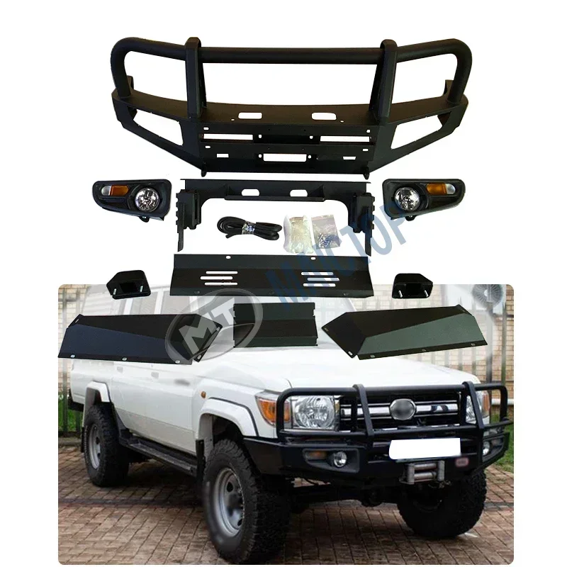 

Maictop Car Body Parts Steel Bullbar Front Bumper Bull Bar for Land Cruiser Lc 79 75 70 Series Lc79 Fj79 Hzj79