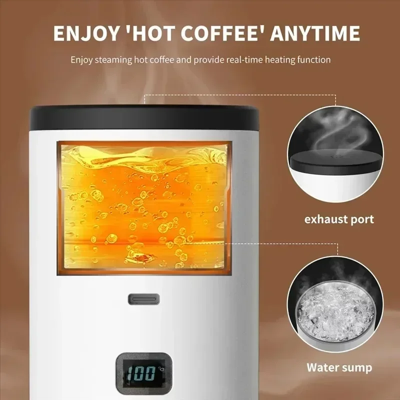 Wireless Electric Portable Espresso Coffee Machine High-capacity For Car & Home Camping Coffee Maker Capsule Powder Travel New