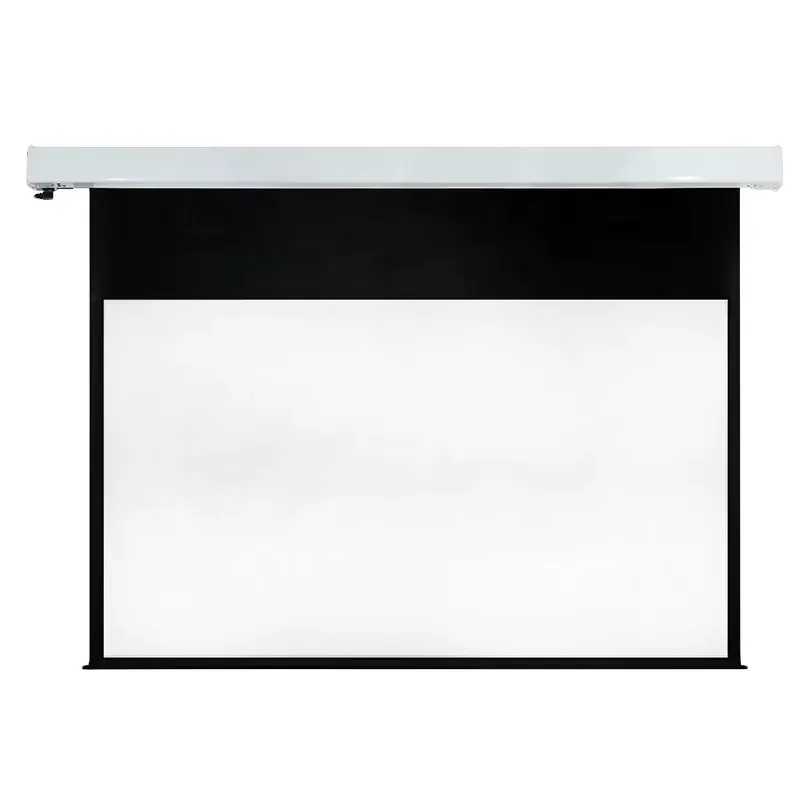 120 Inch Electric Projector Screen 16:9 HD Motorized Drop Down Projection Surface for Home Theater Office Presentation Remote
